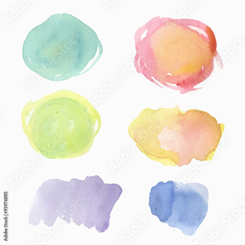 watercolor blot vector illustration