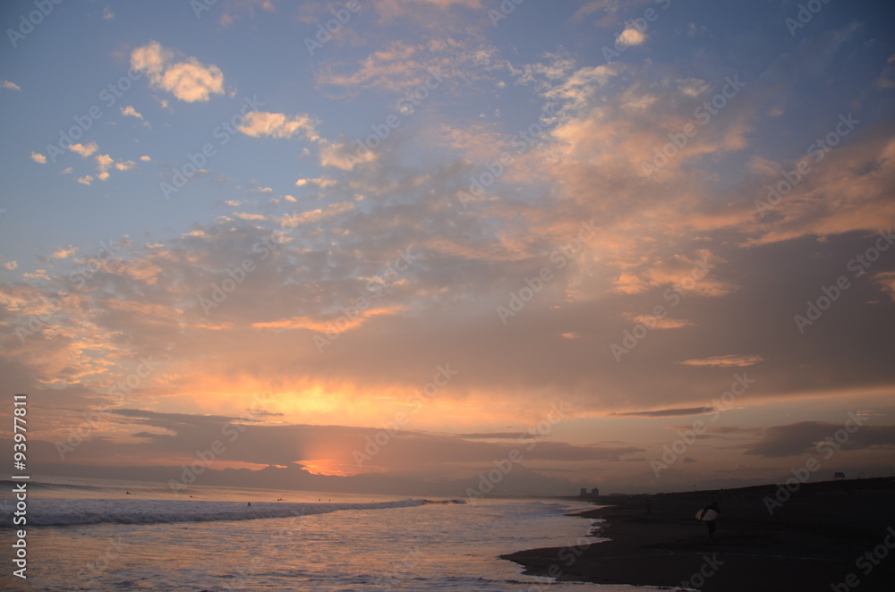 Fototapeta premium 辻堂海岸 夕日