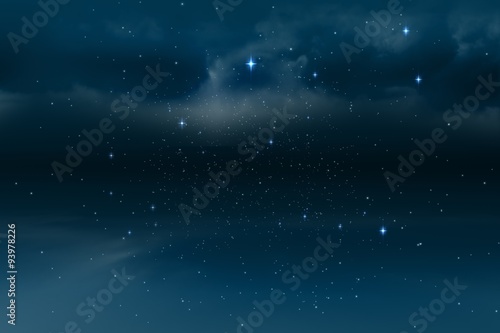 Fototapeta Naklejka Na Ścianę i Meble -  Stars twinkling in night sky