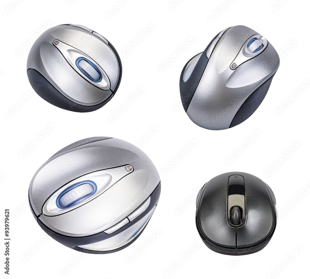 Set of a computer mouses isolated on a white background Set of a computer mouses isolated on a white background