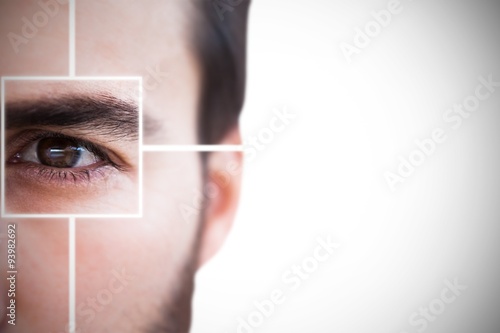 Close up of focused businessman