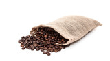 Fine roasted coffee beans concept