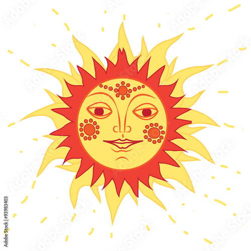 Traditional Russian sun