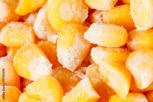 Frozen corn background