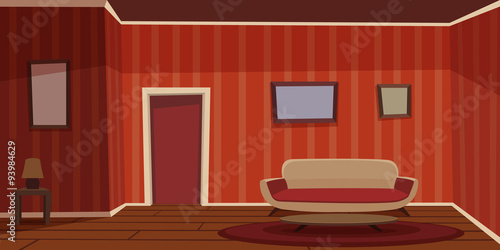 Retro Living Room
