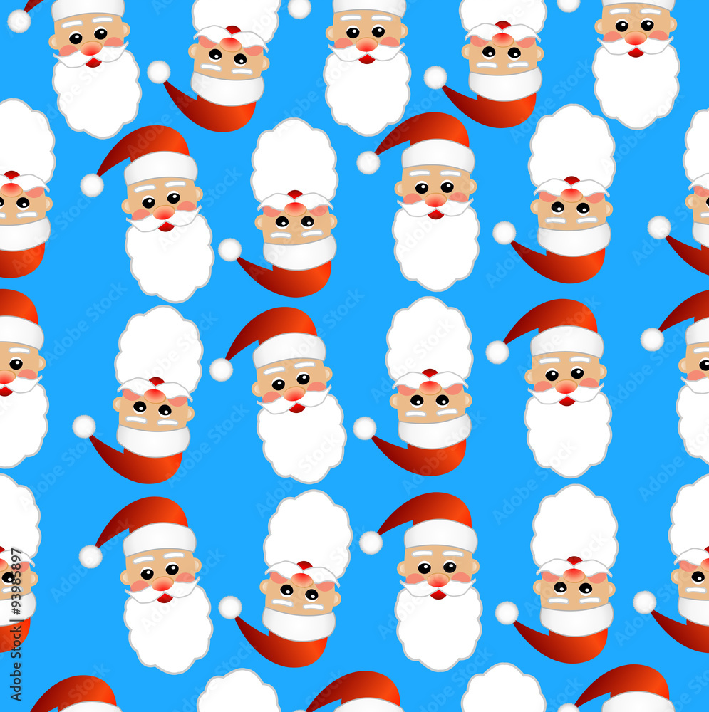 Seamless Christmas background with Santa Claus Seamless Christmas background with Santa Claus