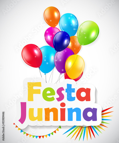 Festa Junina Background Vector Illustration