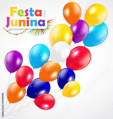 Festa Junina Background Vector Illustration