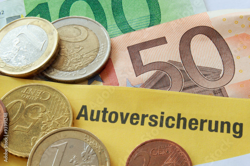 Angebot für eine Autoversicherung