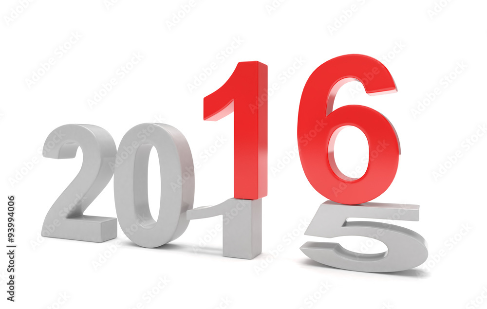 2015-2016 change new year 2016 isolated 2015-2016 change new year 2016 isolated