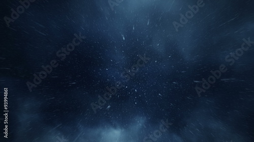 Photorealistic 3d animation of rain falling towards the camera. Produced in 4K