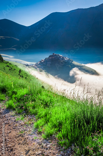 Breathtaking sunrise in the...