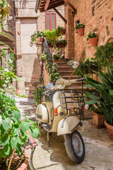 Bilder mit Rahmen Roller Vintage Roller auf italienischer Veranda  © shaiith