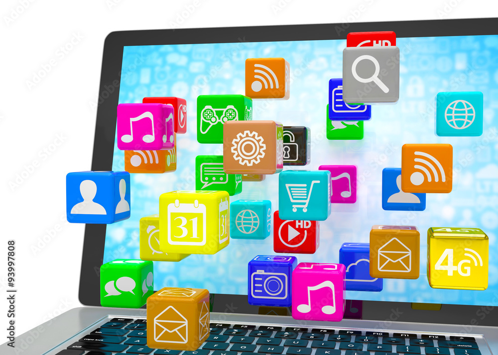 icon app fall in laptop icon app fall in laptop