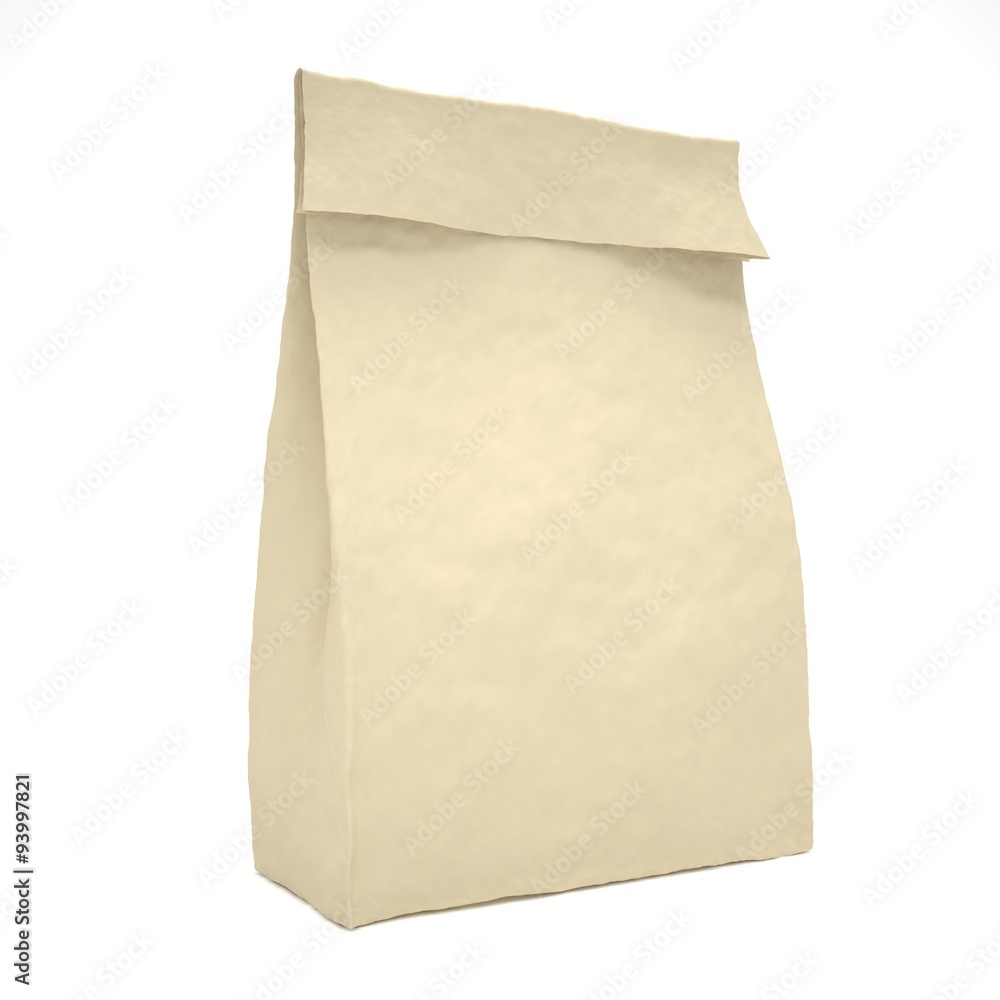 Lunch bag on white Lunch bag on white