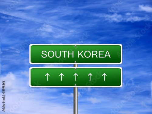 South Korea welcome travel landmark landscape map tourism immigration refugees migrant business.