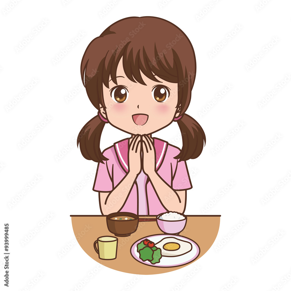 女の子 食事 女の子 食事