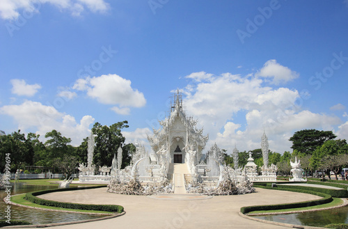 Giant statue Wat Rong Khun in Chiang Rai