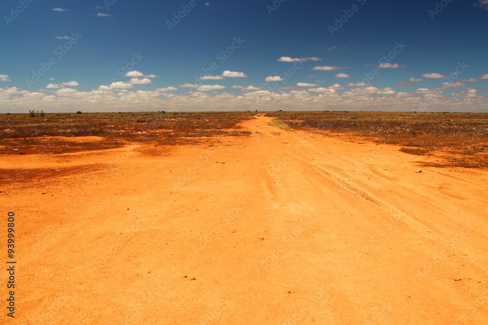 Track across the Australian outback