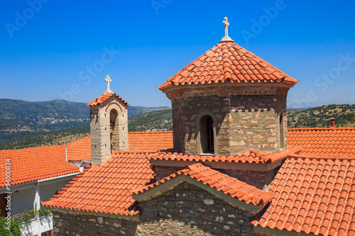 christian orthodox monastery in Malevi, Peloponnese, Greece, Europe photo