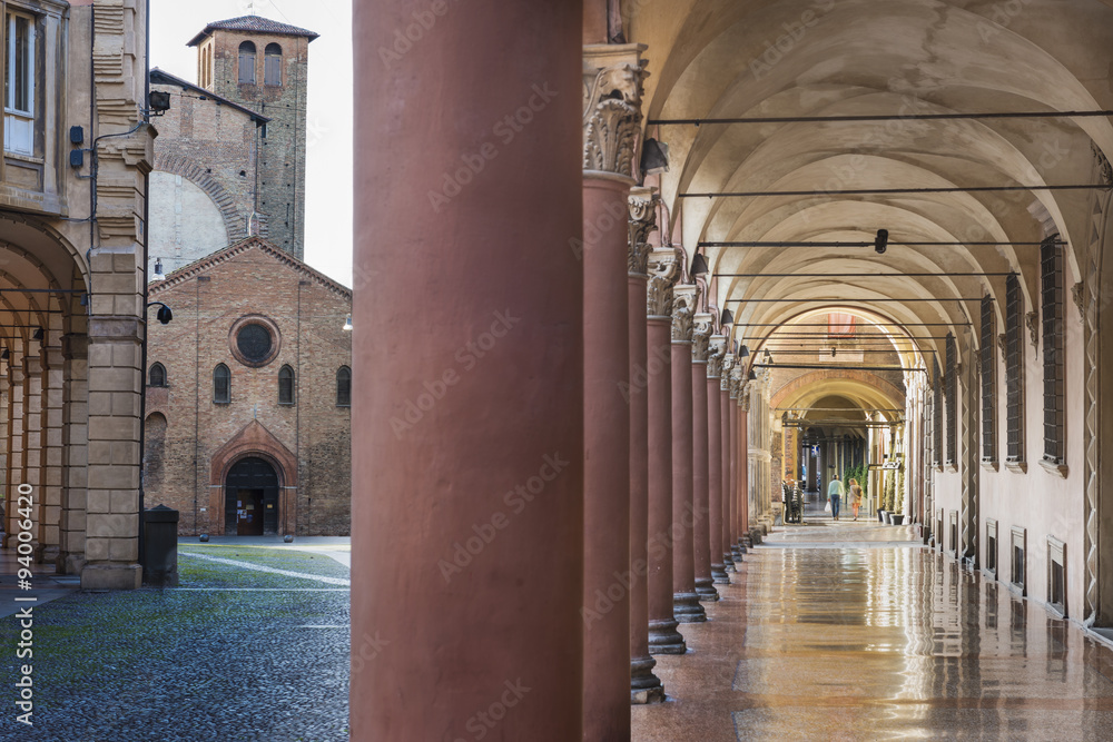 Basilica di Santo Stefano and Portico Columns, Bologna, Italy