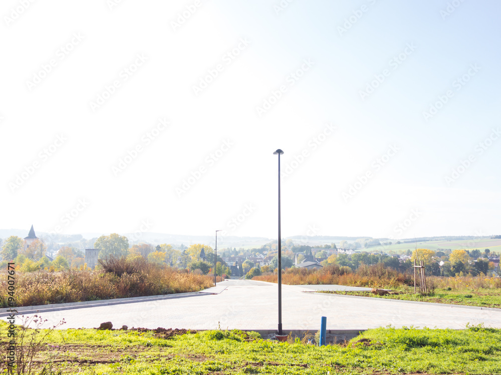 Fototapeta premium Neuerschliessung Strassenbau