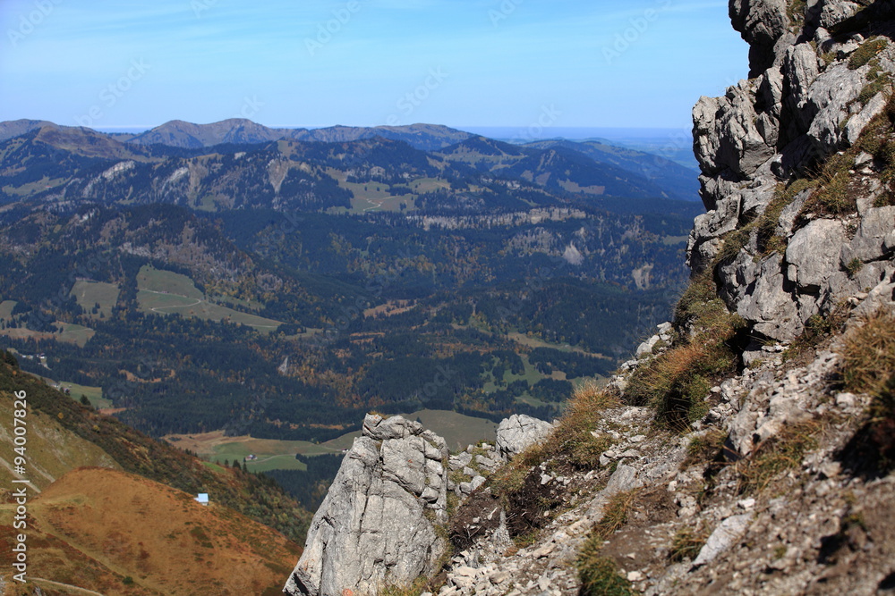 Fototapeta premium Blick von der Kanzelwand