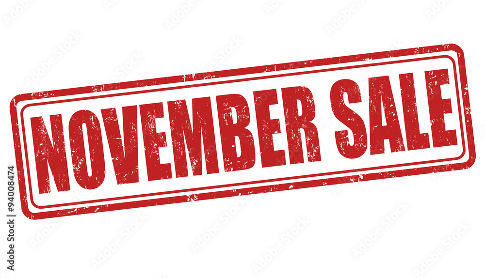 November sale stamp