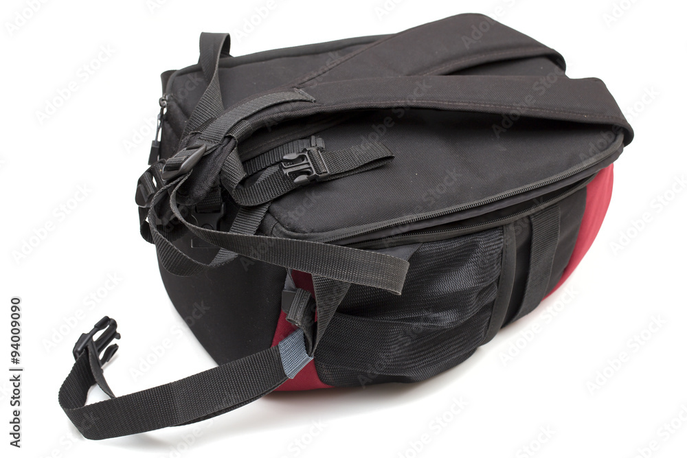 Naklejka premium backpack on the white background