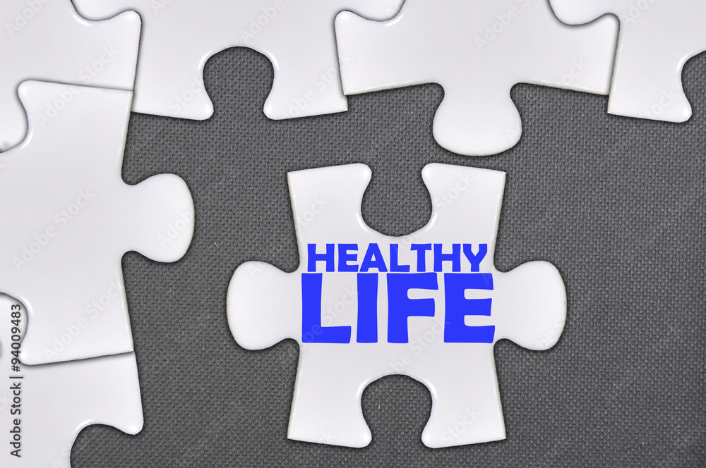 jigsaw puzzle written word healthy life jigsaw puzzle written word healthy life
