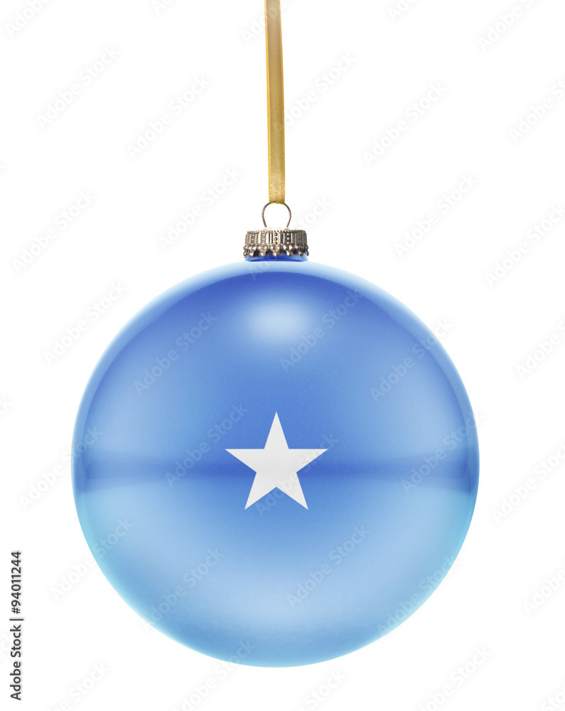 Bauble with the flag design of Somalia.(series) Bauble with the flag design of Somalia.(series)