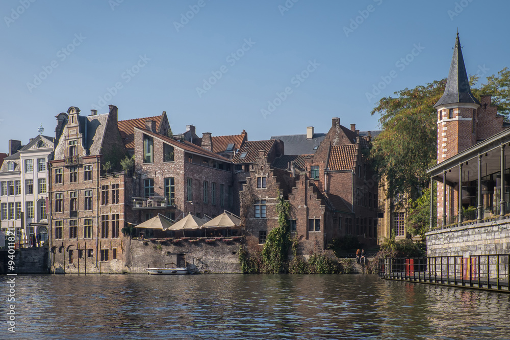 Historic town Ghent in Belgium