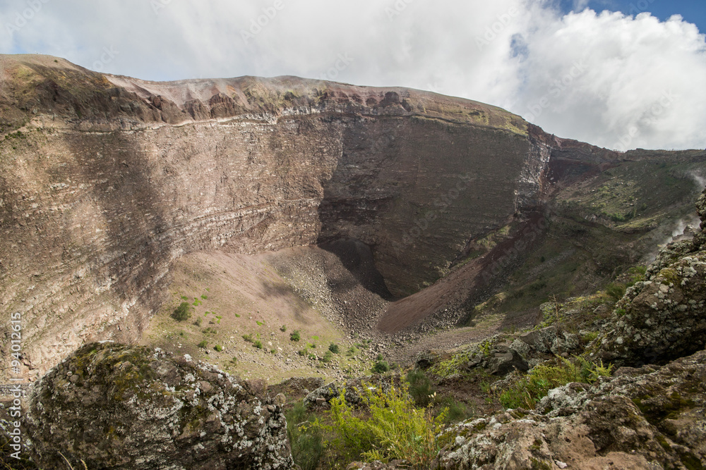 Cratere del vulcano Vesuvio 