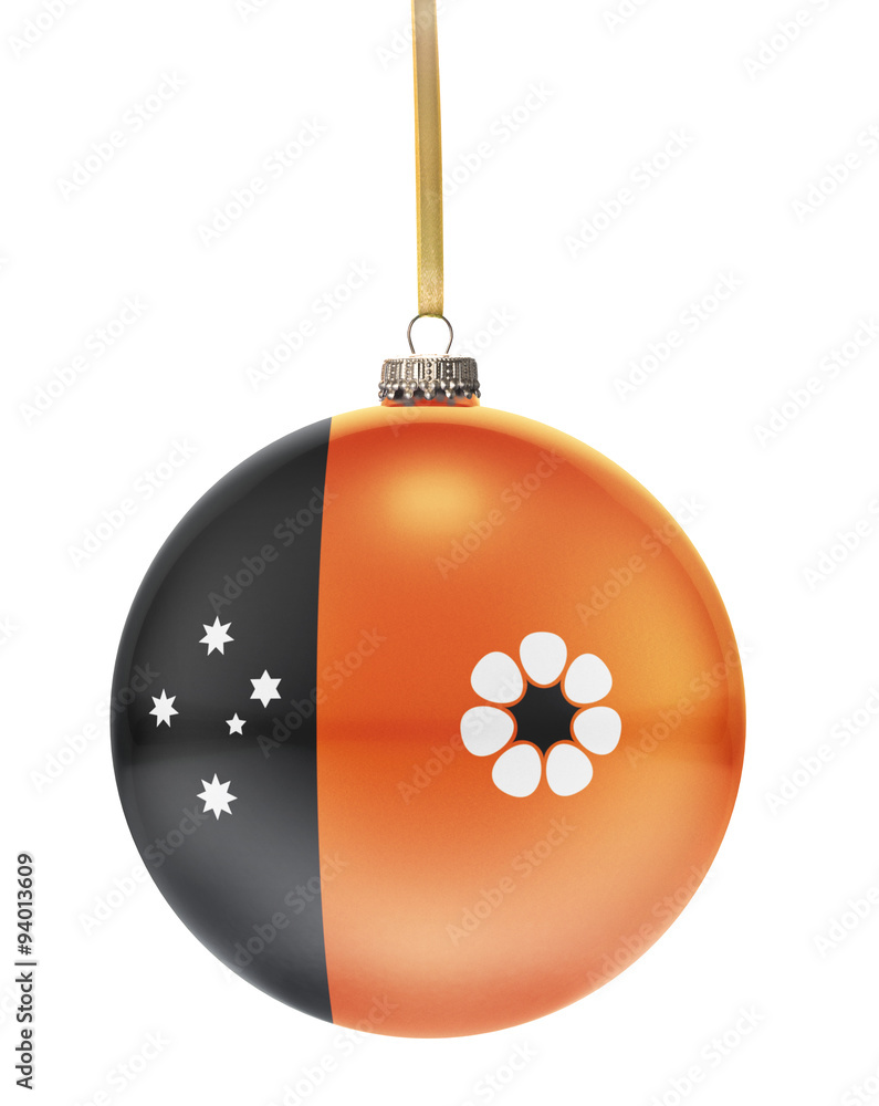 Bauble with the flag design of Northern Territory.(series) Bauble with the flag design of Northern Territory.(series)