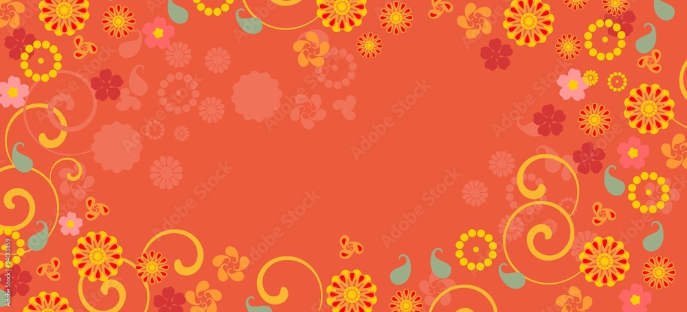 background with colorful fowers background with colorful fowers