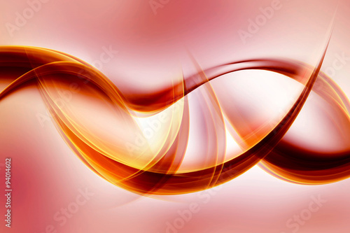 Modern Orange Wave Abstract Background