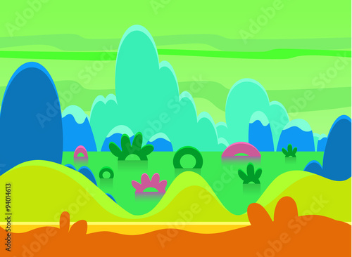 Game Background Vector Illustration Set