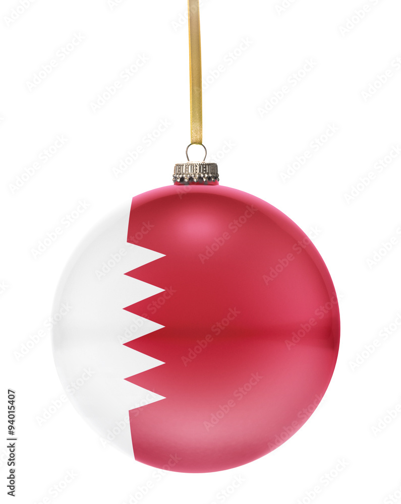 Bauble with the flag design of Bahrain.(series) Bauble with the flag design of Bahrain.(series)