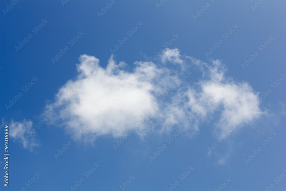 Cloud in blue sky