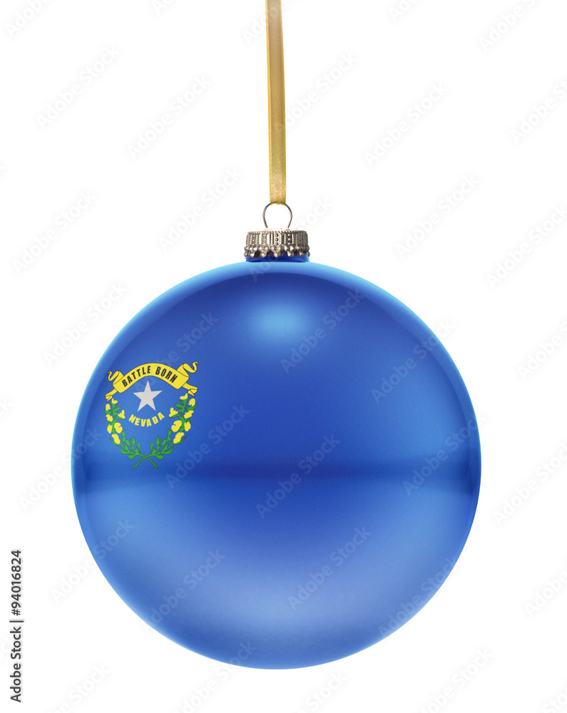 Bauble with the flag design of Nevada.(series) Bauble with the flag design of Nevada.(series)