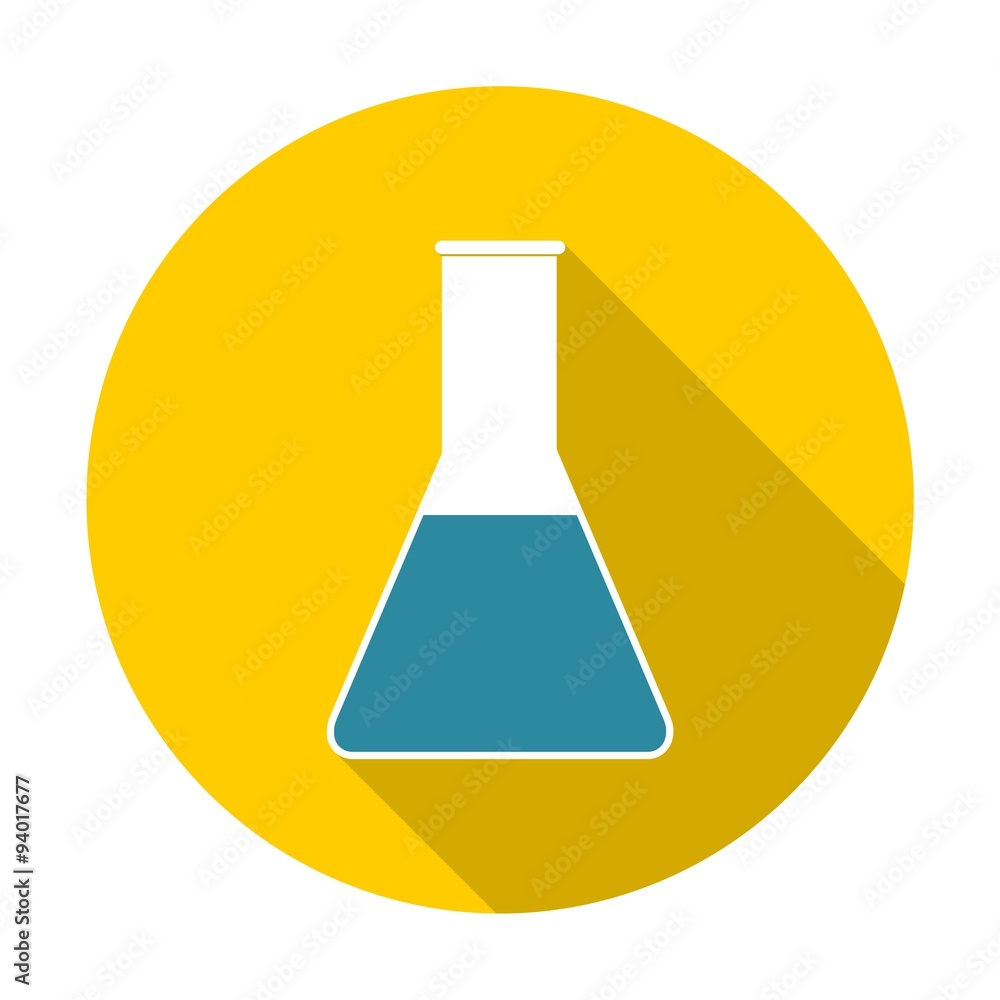 Glassware icon with long shadow Glassware icon with long shadow
