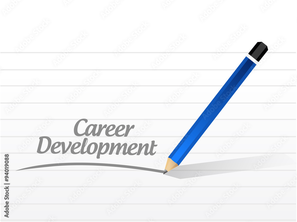 career development message sign concept career development message sign concept