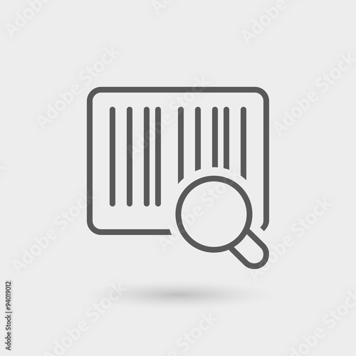 bar code thin line icon