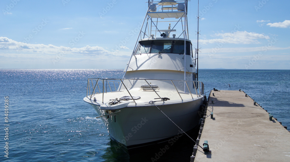 Fototapeta premium boat on the ocean