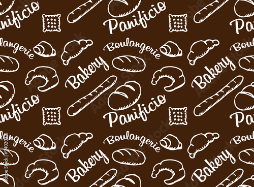 Bakery chocolate vector pattern