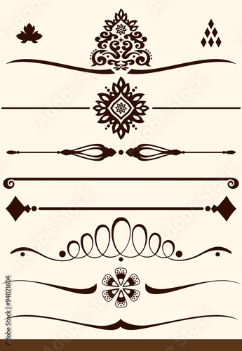 Ornametnts, dividers and page decorations