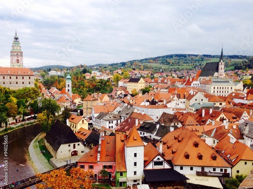 view of cesky krumlov oldtown city