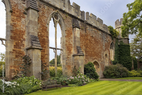 ruined Great Hall by the Bishops Palace, Somerset, England