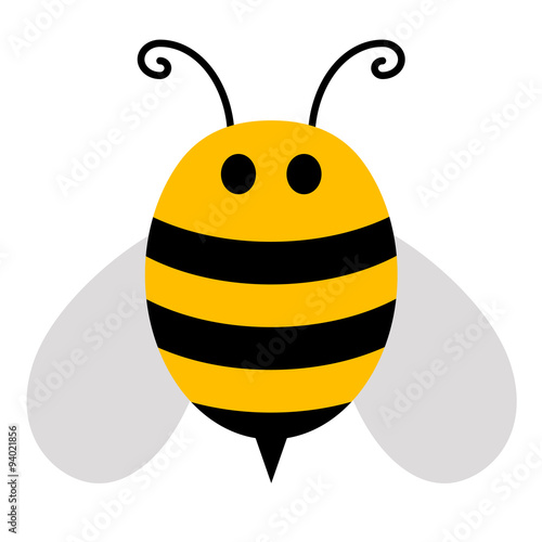 Icono plano abeja #1