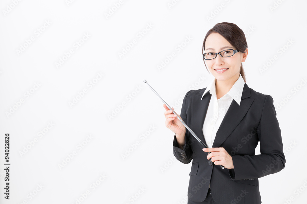 portrait of asian businesswoman on white background portrait of asian businesswoman on white background